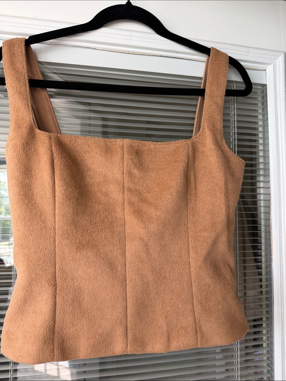 Zara Tan Bustier Style Style Top